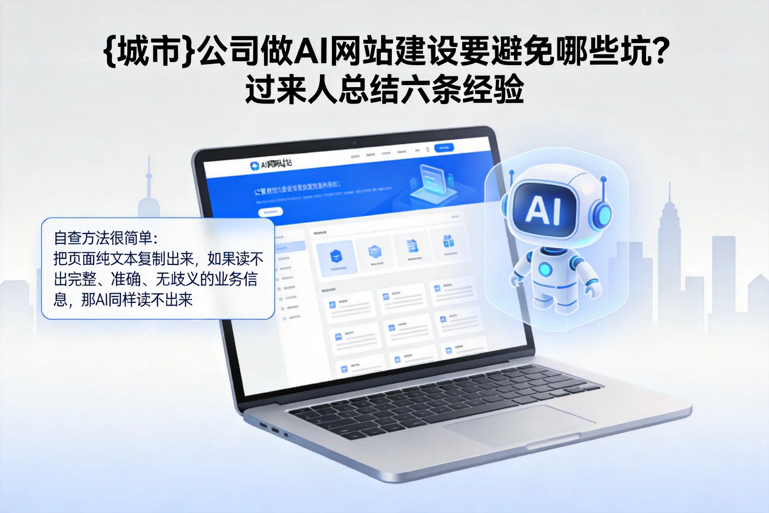 菏泽公司做AI网站建设要避免哪些坑？过来人总结六条经验
