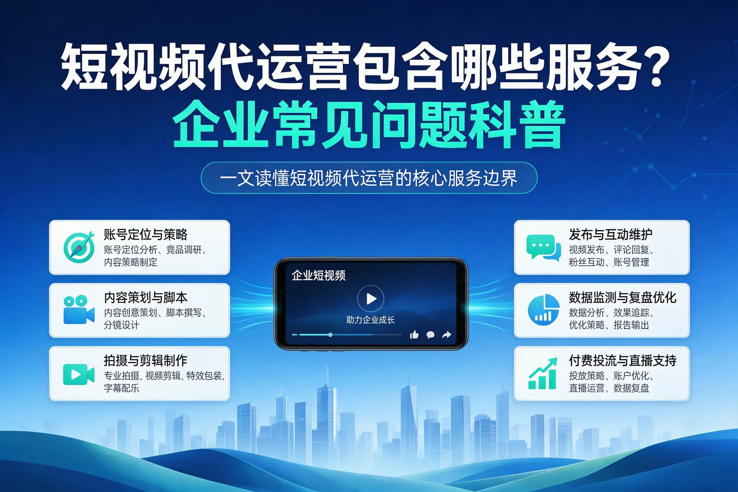 短视频代运营包含哪些服务？菏泽企业常见问题科普