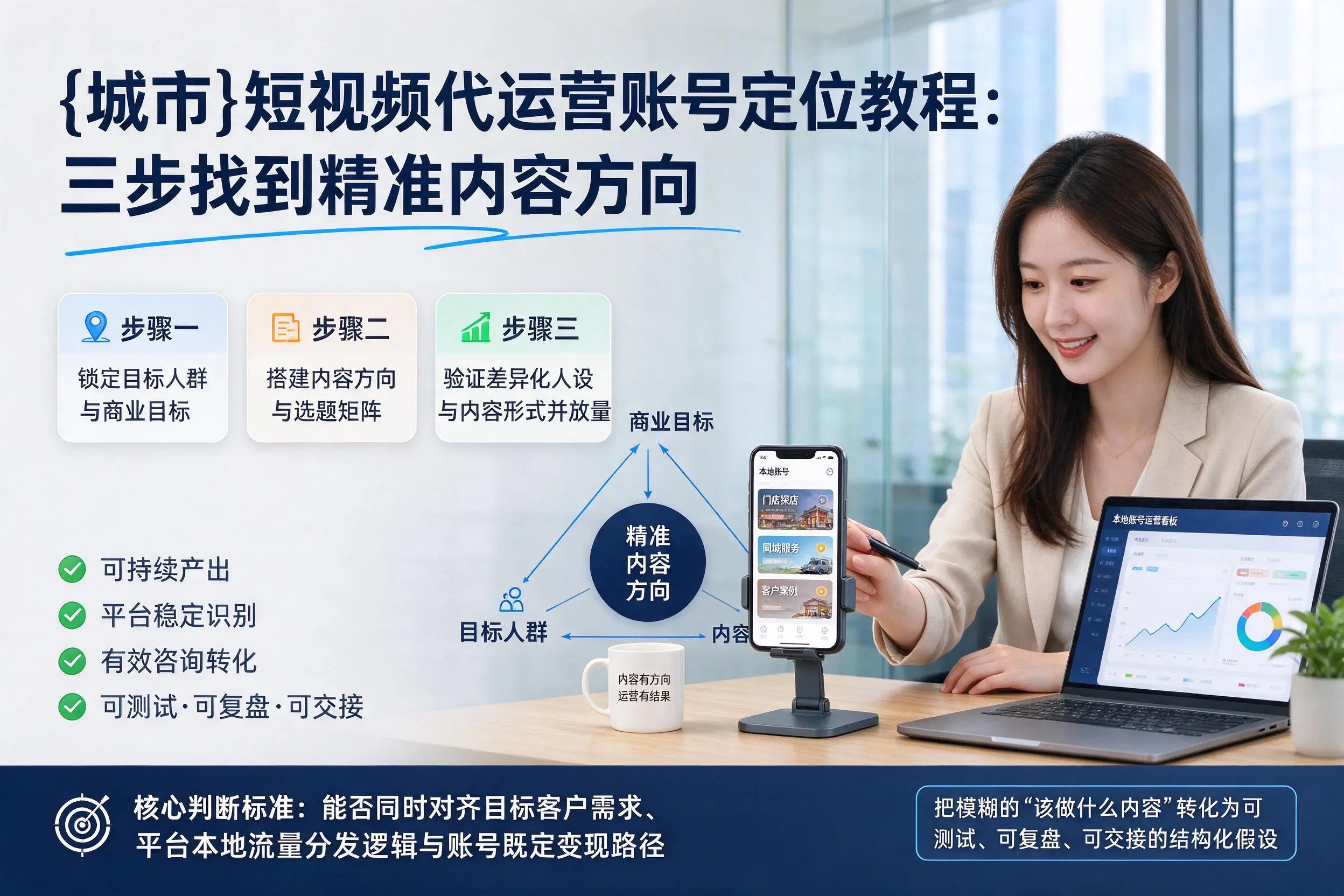 菏泽短视频代运营账号定位教程:三步找到精准内容方向