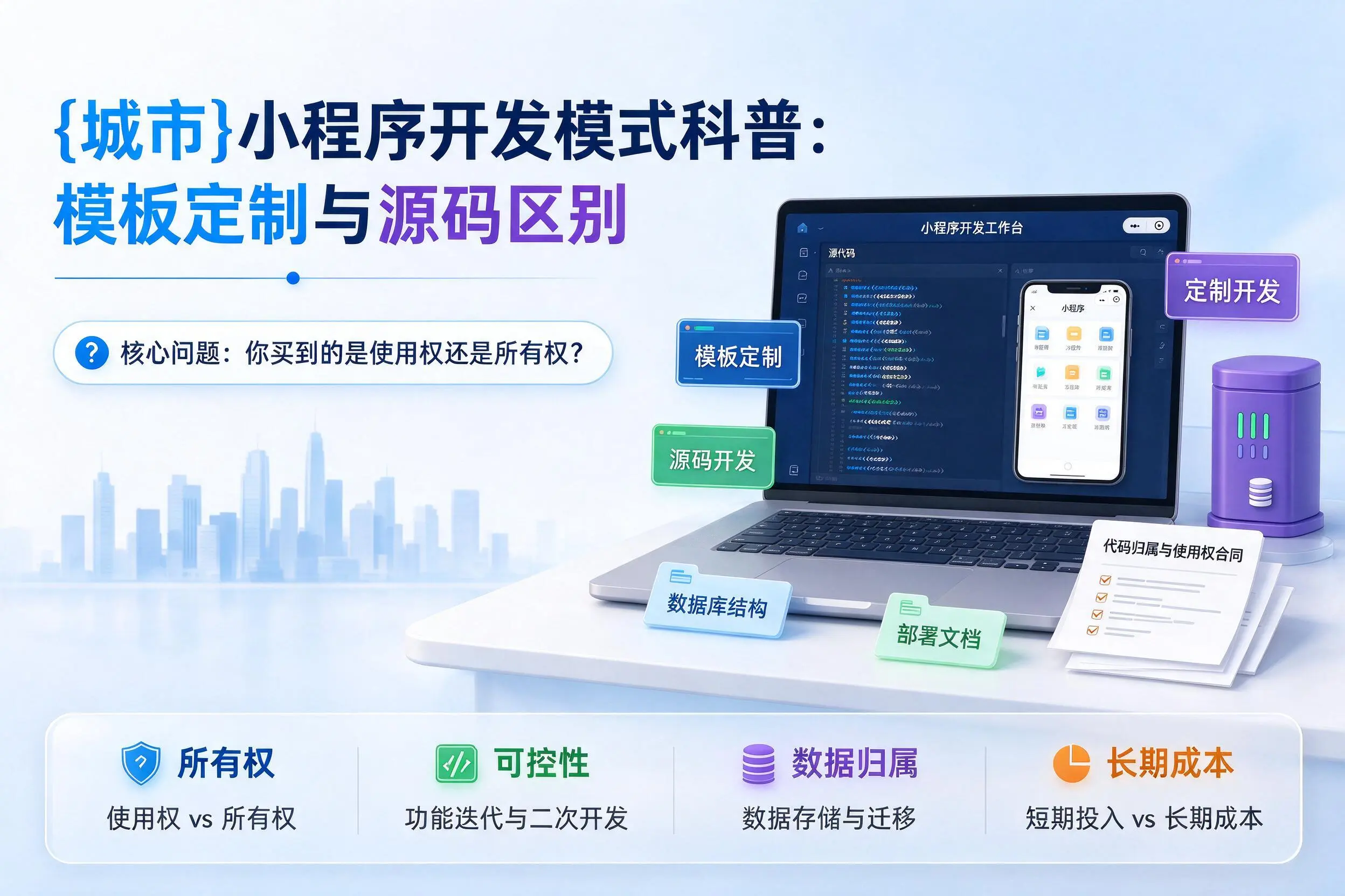 菏泽小程序开发模式科普：模板定制与源码区别