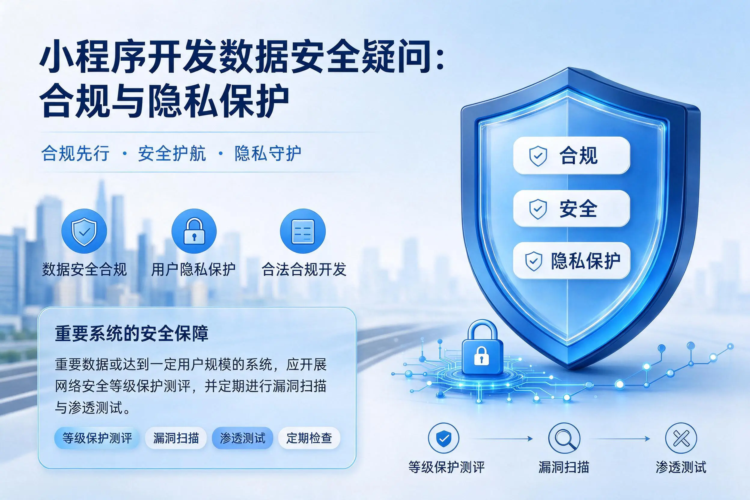 菏泽小程序开发数据安全疑问:合规与隐私保护