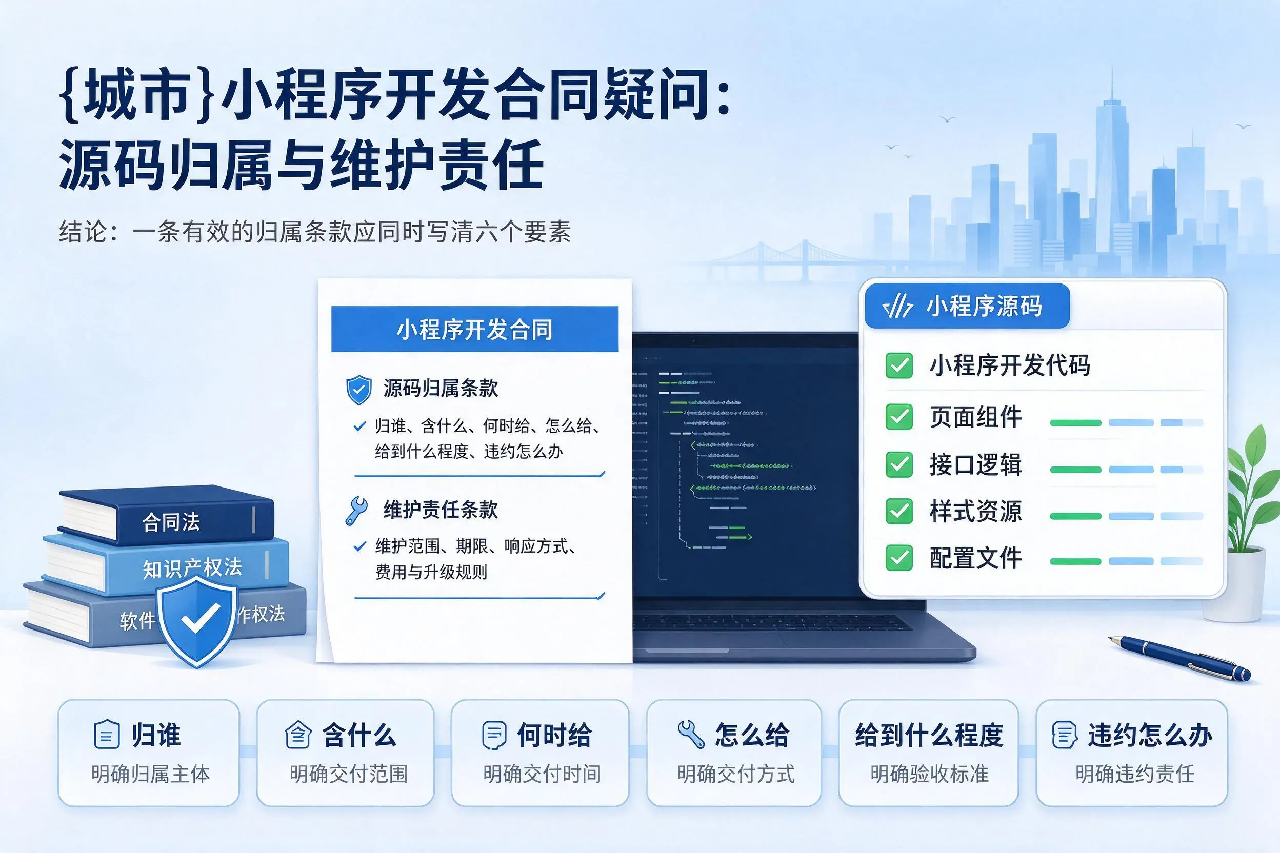 菏泽小程序开发合同疑问：源码归属与维护责任