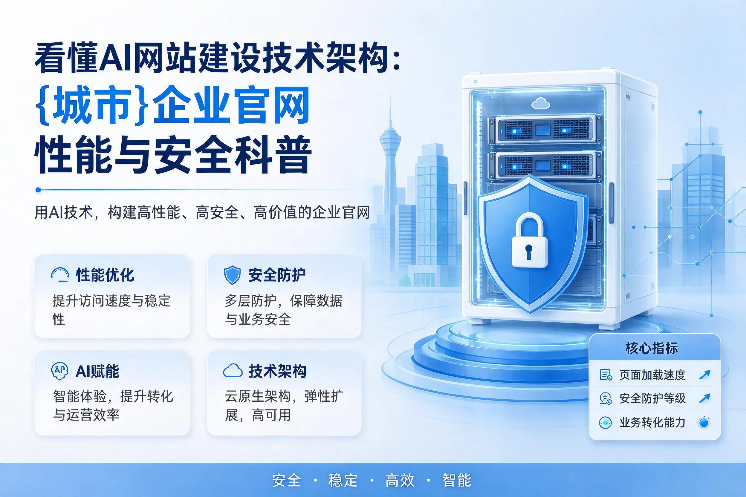看懂AI网站建设技术架构：菏泽企业官网性能与安全科普