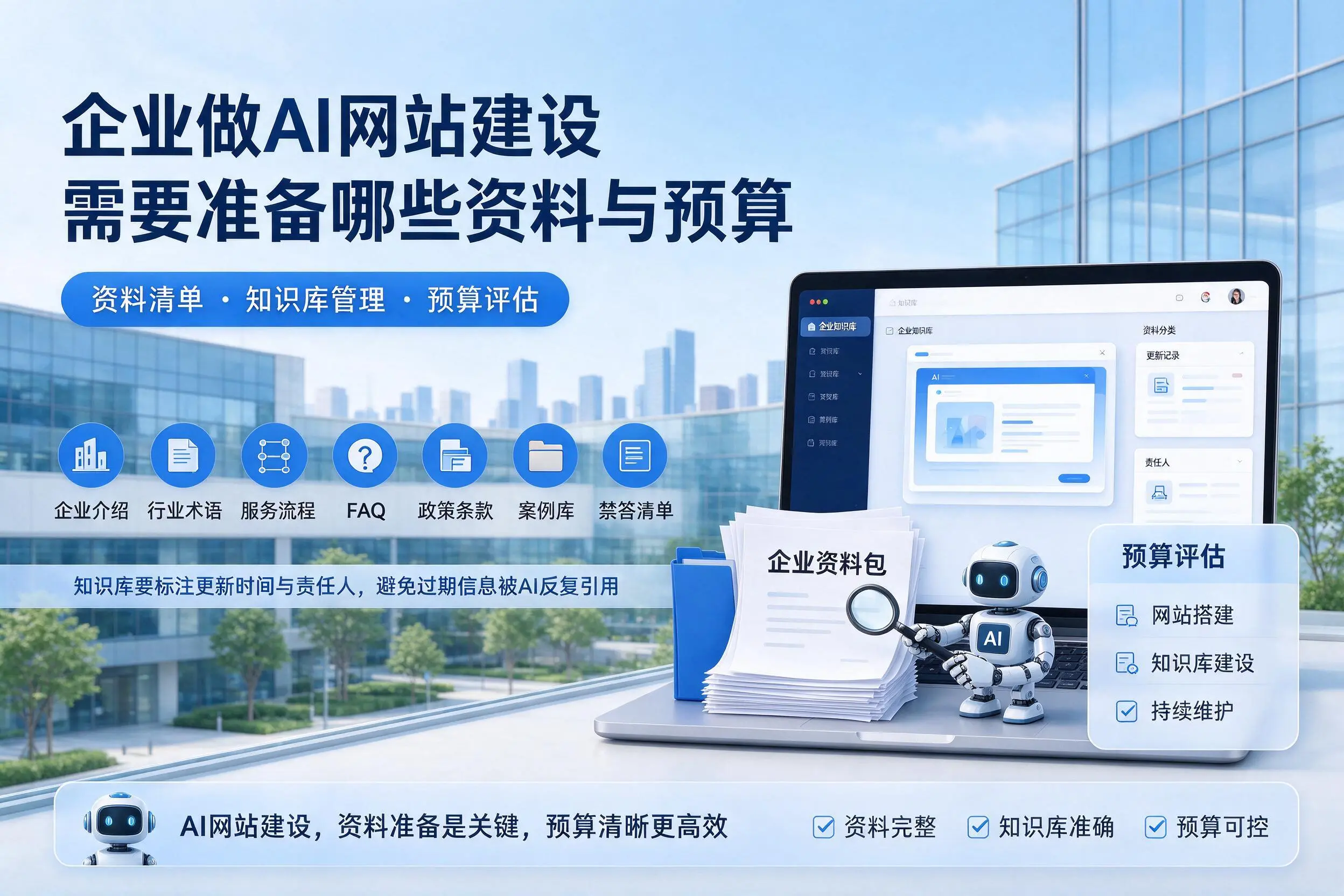 菏泽企业做AI网站建设需要准备哪些资料与预算